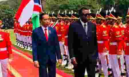 Jokowi Mendapat Kunjungan Dari Presiden Namibia Di Istana Bogor