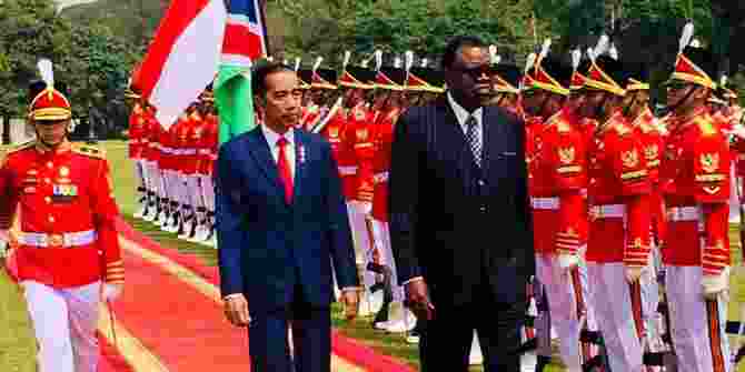 Jokowi Mendapat Kunjungan Dari Presiden Namibia Di Istana Bogor