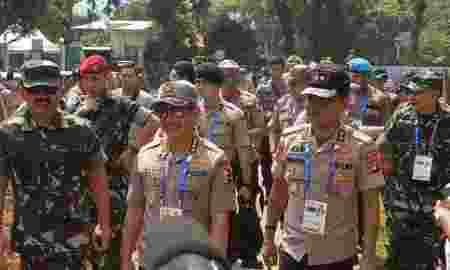Panglima TNI Dan Kapolri Meninjau Keamanan Pembukaan Asian Games