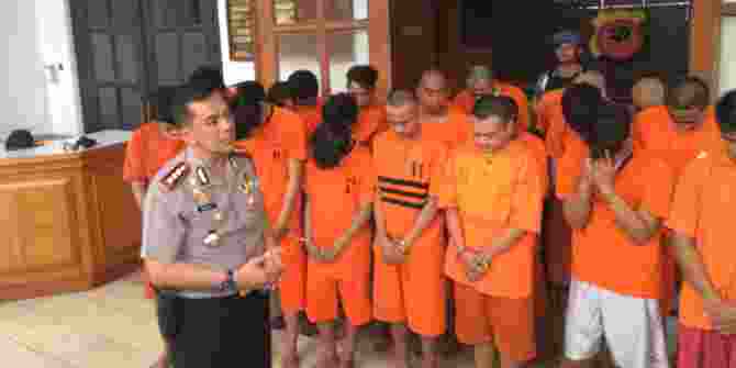 Polrestabes Bandung Berhasil Tangkap 24 Pelaku Begal