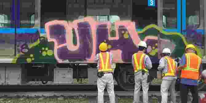 Polisi Terus Memburu Pelaku Vandalisme Kereta MRT Di Cilandak