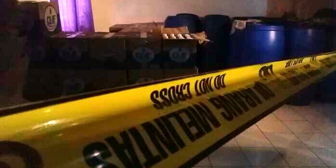 Diduga Memproduksi Ciu 2 Rumah Di Bekasi Digerebek Polisi