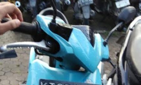 Seorang Maling Motor Bonyok Dihajar Massa