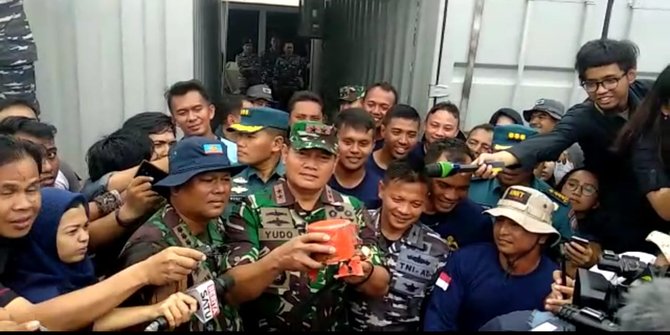 Temukan CVR Lion Air Ucapkan Terima Kasih Pada Penyelam TNI