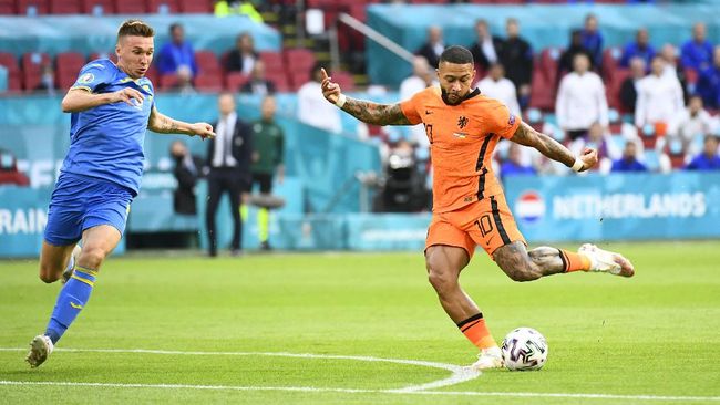 Berakhir dengan Skor 3-2 Pertandingan Belanda vs Ukraina Euro 2020